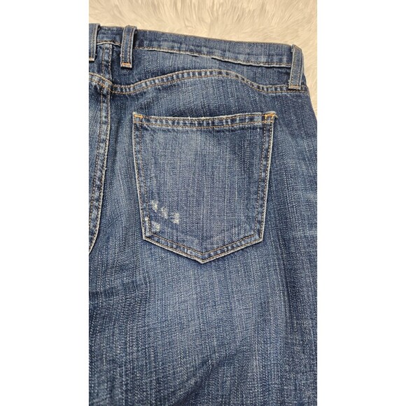 Current Elliott Loved Destroy Pearls The Fling Boyfriend Crop Jeans Size 31x28 - Picture 12 of 14